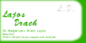 lajos drach business card